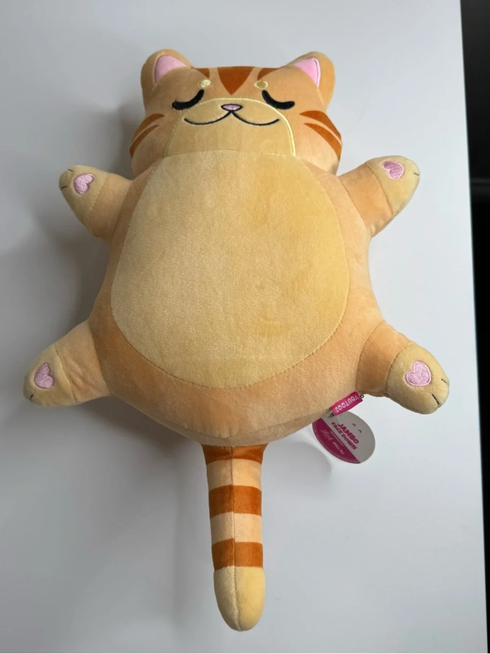 NWT Youtooz Jambo Face Down Cat Plush Orange Stripe 12 Inch‎ Stuffed Animal
